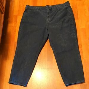 Nwot American Eagle Mom jeans grey cordoroy stretch 24R plus size